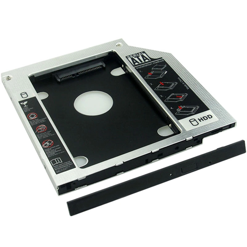 All Plastic 9.5/12.7mm SATA3 SSD Hard Drive Adapter CD/DVD-ROM Optical Bay Laptop Second HDD Caddy