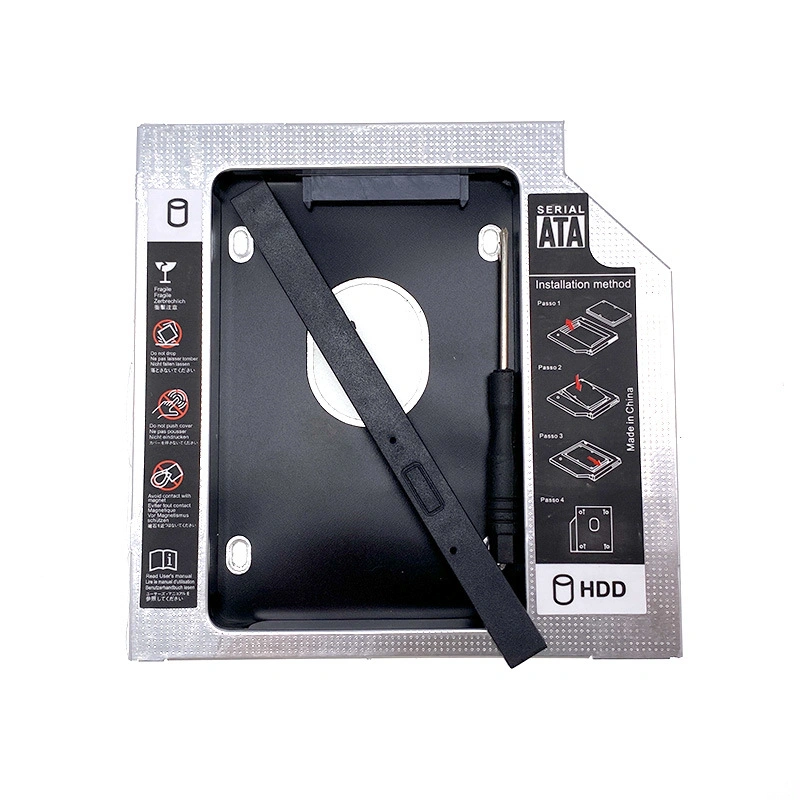 All Plastic 9.5/12.7mm SATA3 SSD Hard Drive Adapter CD/DVD-ROM Optical Bay Laptop Second HDD Caddy